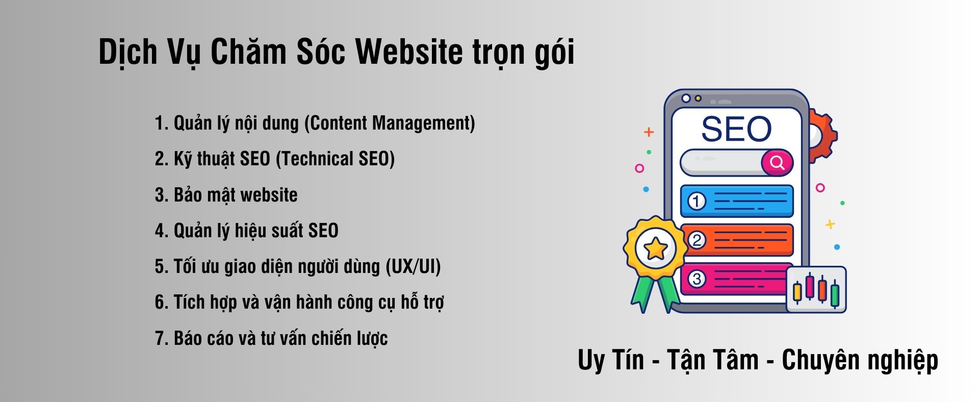 dịch vụ chăm sóc website chuyên nghiệp