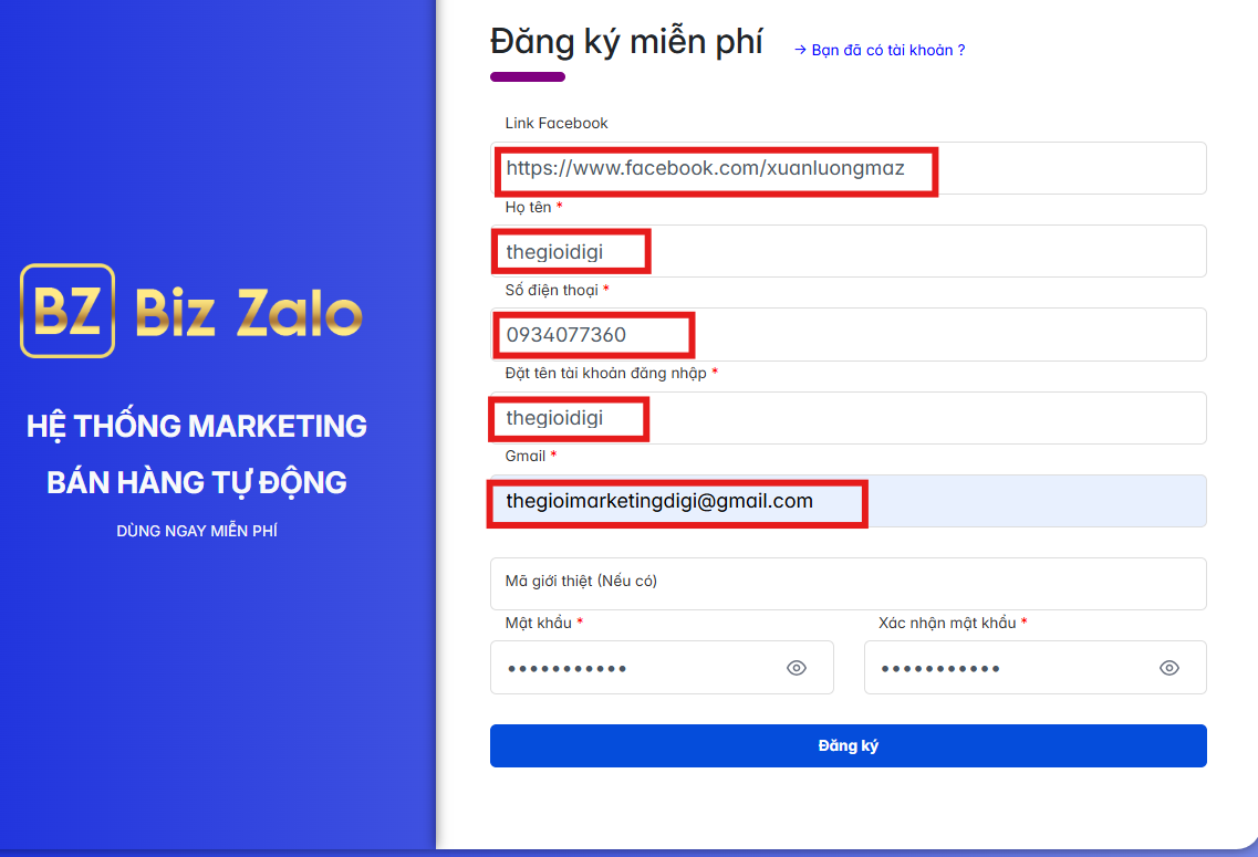 Đăng ký dùng thử phần mềm zalo marketing Đăng ký dùng thử phần mềm zalo marketing