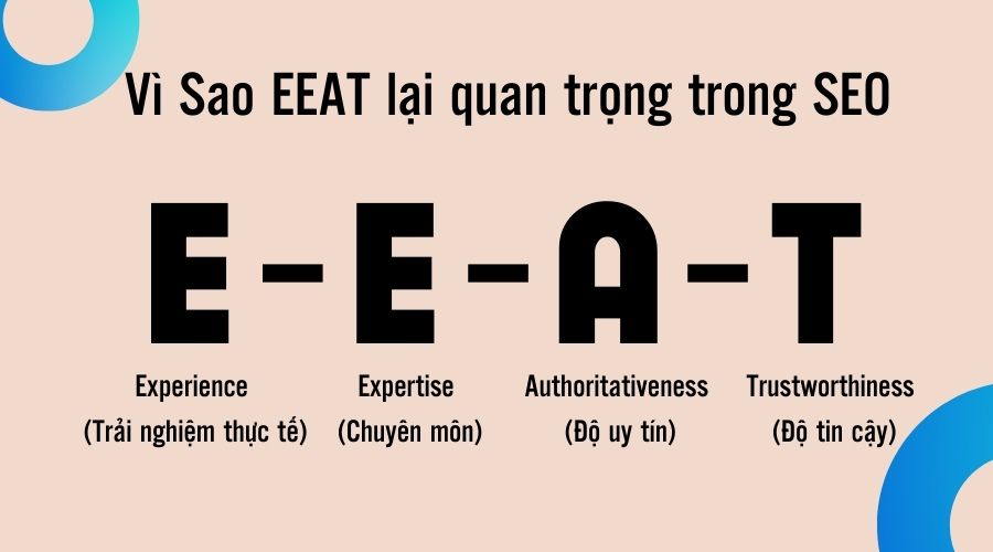 EEAT yếu tố quan trọng trong Seo top google